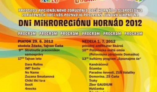 Dni MIKROREGIÓNU HORNÁD 2012 